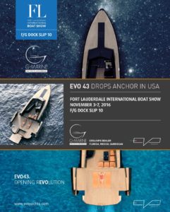 EVO 43 Fort Lauderdale Boat Show Locandina