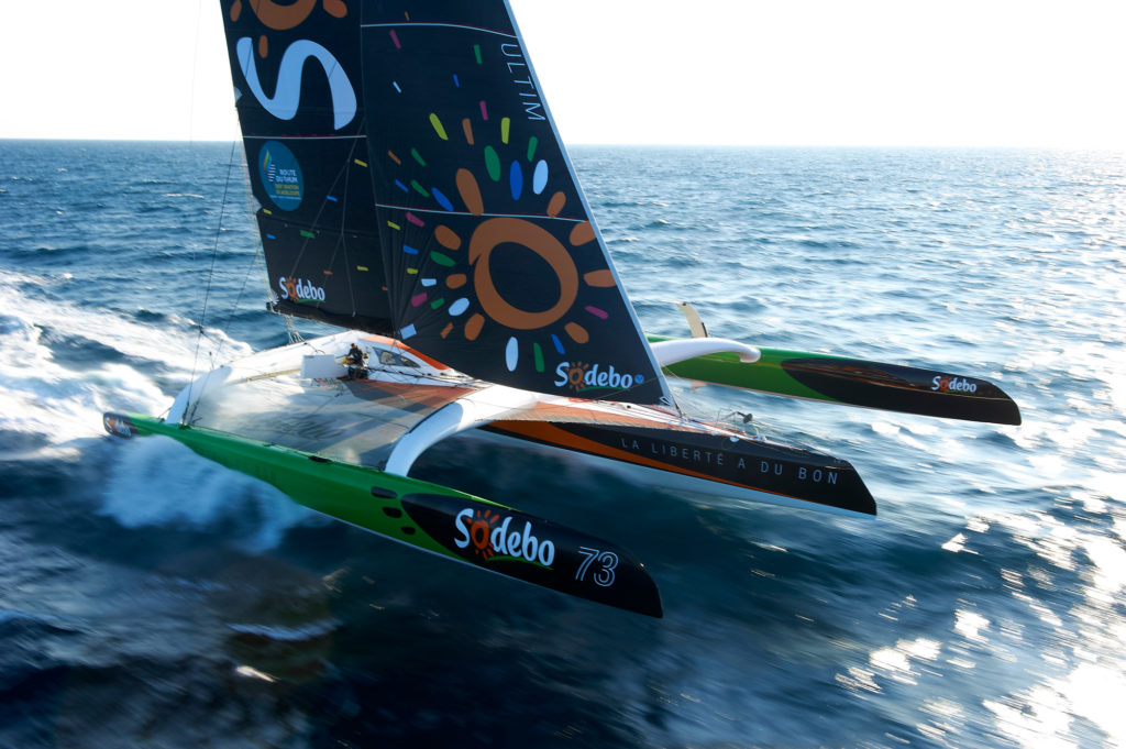 Thomas Coville record giro mondo solitario vela Sodebo