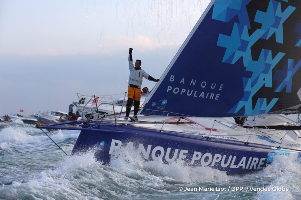 Vendée Globe Vela Arrivo Armel Le Cleac'h Banque Populaire