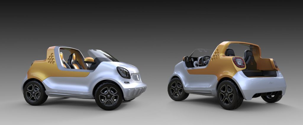 Smart forsea concept car auto anfibia