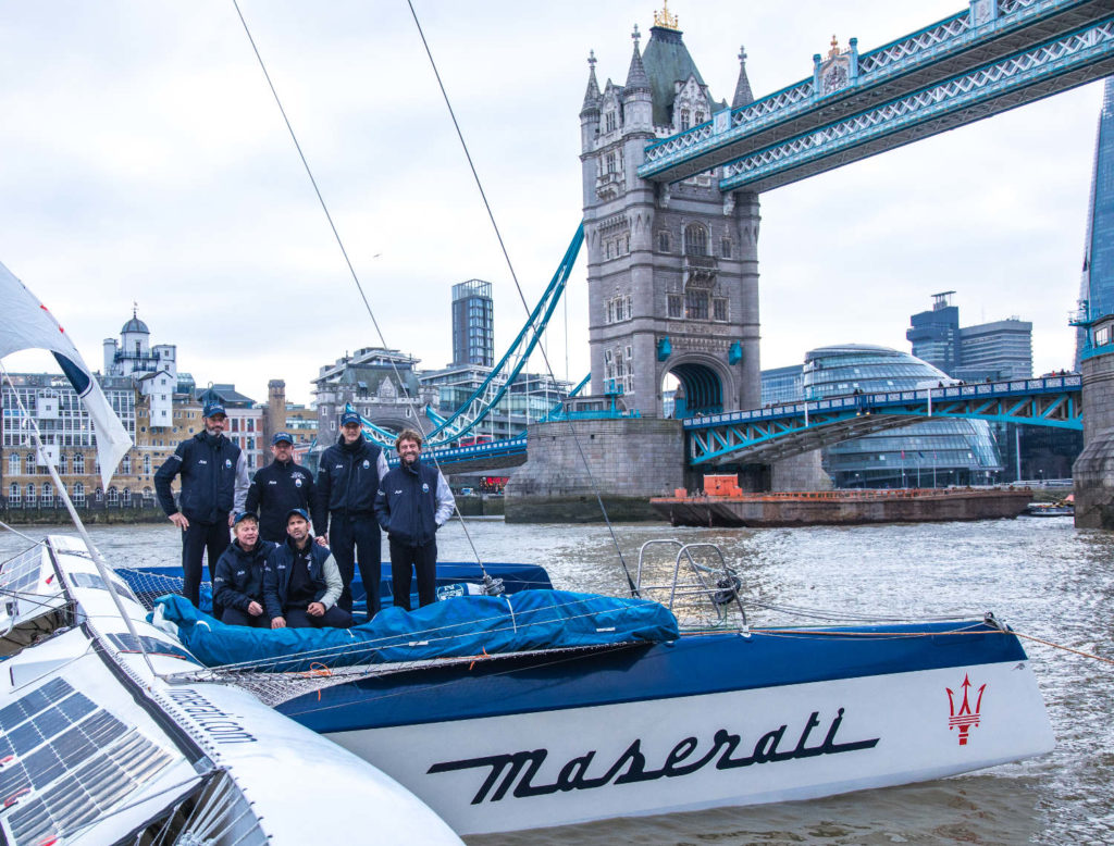 Soldini Maserati Multi70 Tea Route Record London